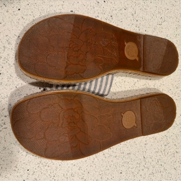 Børn San Benito Blue Striped Slide Sandals Espadrilles - Picture 5 of 7